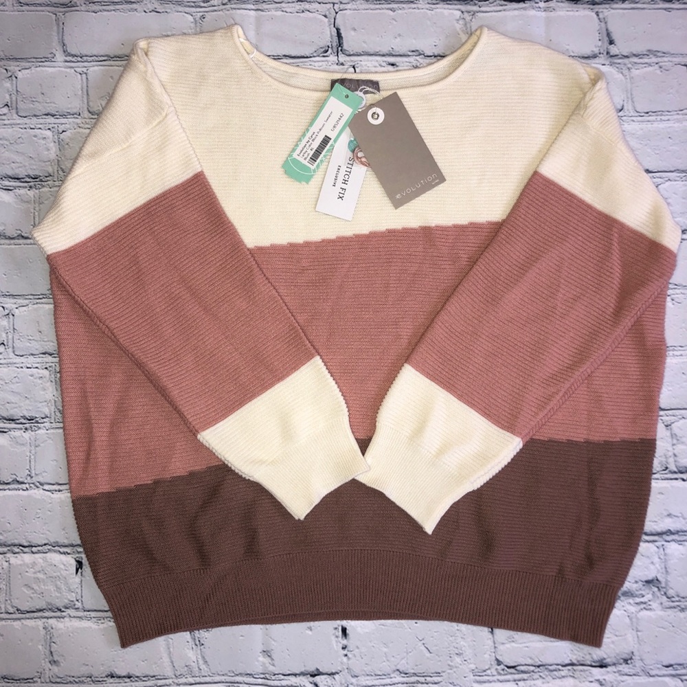 EVOLUTION By Cyrus multicolor sweater